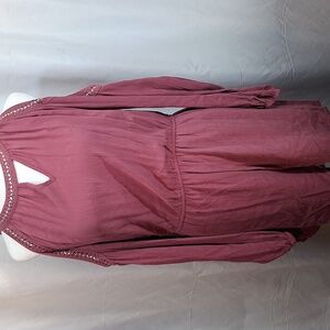 Knox Rose Mauve Cold Shoulder Long Skeeve Romper